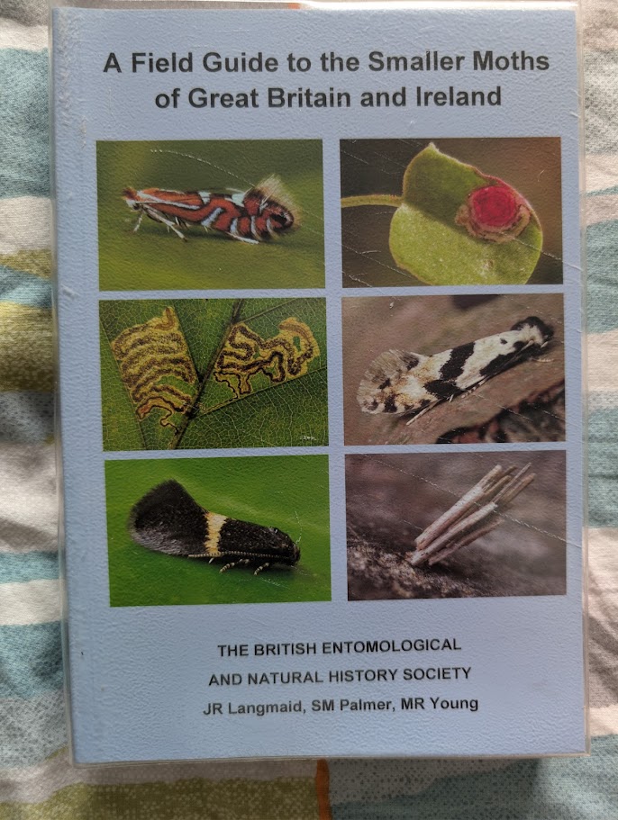Picture of a book about micro-moths by John Langmaid